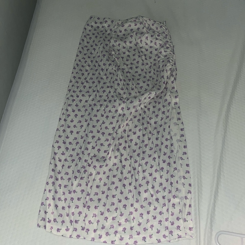 Zara maxi long flower skirt